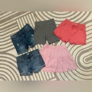 🌸 Girls Shorts Bundle - Size 7 - Summer Bundle - 5 Pieces